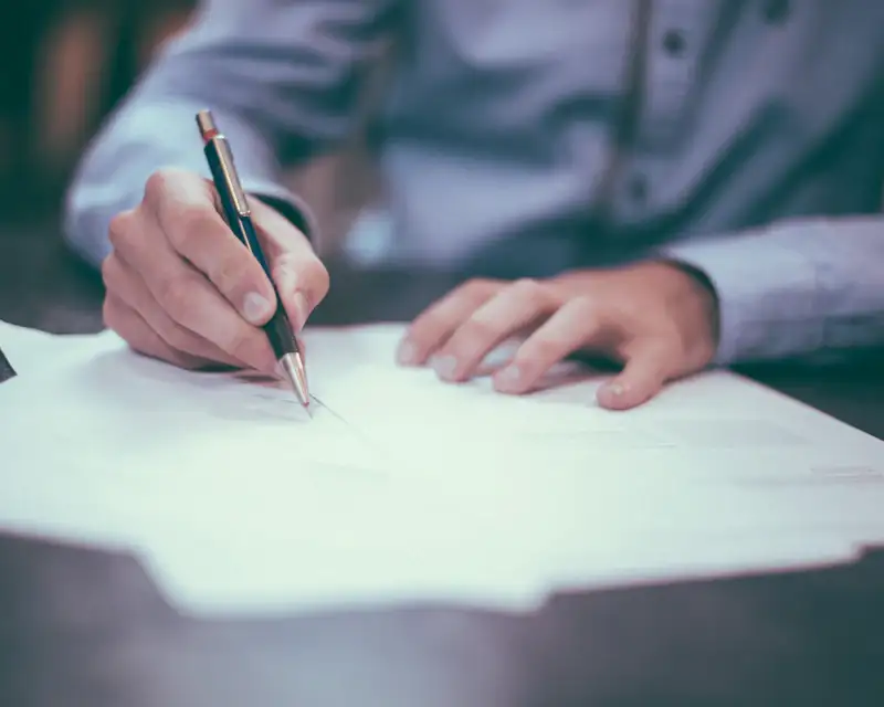 Signing a company resolution